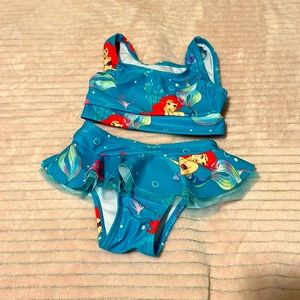 2T The Little Mermaid 2-piece bathing suit